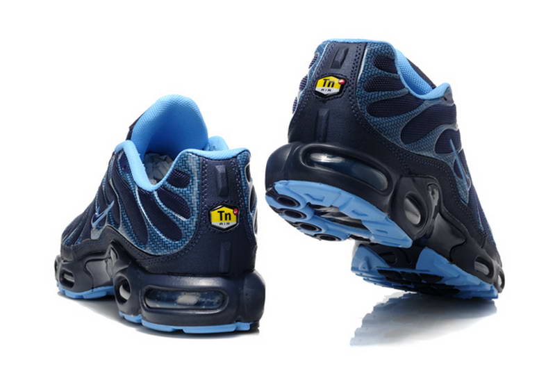 Nike TN nouveaux hommes chaussures maille bleu fonce (3)